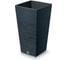 Кашпо с вкладышем Prosperplast DFSH240-S433 высокое FURU SQUARE 24х24 см, высота 45 см, антрацит 066736 1