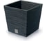 Кашпо с вкладышем Prosperplast DFS300 S433 FURU SQUARE LOW 295х295 мм, высота 290 мм, антрацит 066725 1