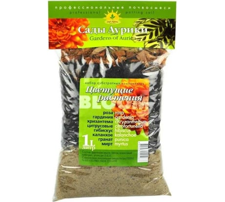 Субстрат Сады Аурики Цветущие 1 л 050855