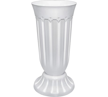 Вазон Эльфпласт Флавия 2 л, белый, высота 28 см, диаметр 15.9 см 038719