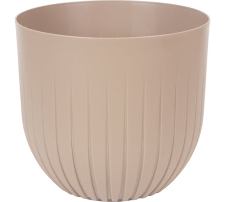 Пластиковый горшок с вкладкой liveingreen АЛЬФА ФРАППЕ диам. 13 см, высота 12.5 см, 1.4 л А13-90