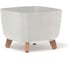 Кашпо на ножках Prosperplast DGQL300WS449W GRACIA SQUARE ECO WOOD 29х29х22 см, белое 066921 1