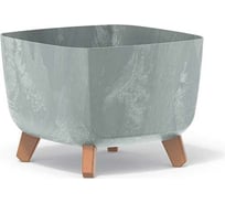 Кашпо на ножках Prosperplast DGQL300E422U GRACIA SQUARE BETON EFFECT 29х29х22 см, бетон 066949