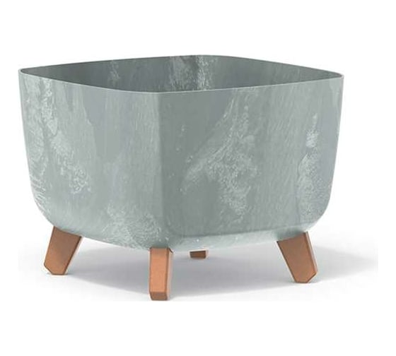 Кашпо на ножках Prosperplast DGQL300E422U GRACIA SQUARE BETON EFFECT 29х29х22 см, бетон 066949 1