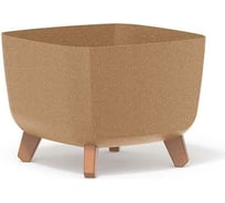 Кашпо на ножках Prosperplast DGQL300W4665W GRACIA SQUARE ECO WOOD 29х29х22 см, коричневое 066919