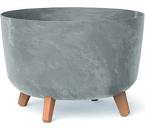 Кашпо на ножках Prosperplast DGRL400E 422U GRACIA BETON EFFECT диам. 39 см, высота 27 см, бетон 066946