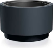 Кашпо с вкладышем Prosperplast DLHEN300 S433 HEOS диам. 298 мм, высота 190 мм, антрацит 066970