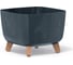 Кашпо на ножках Prosperplast DGQL300ES433 GRACIA SQUARE BETON EFFECT 29х29х22 см антрацит 066950 1