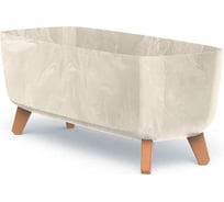 Кашпо на ножках Prosperplast DGCL600E CY700 GRACIA CASE BETON EFFECT 580х240х235 мм, кремовое 066951