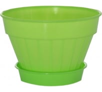 Кашпо Ангора ВИОЛЕТ КЛАССИК №2 0.5 л, с поддоном, салатовое А5113салат