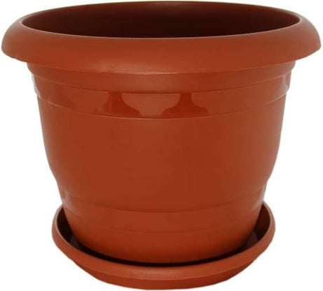 Кашпо с поддоном Ангора ТОПРАК 23 л, терракотовое А5260тр