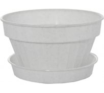 Кашпо Ангора ВИОЛЕТ КЛАССИК 1 л, с поддоном, мраморное А5114мр