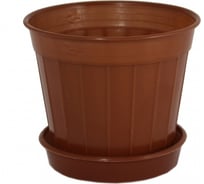 Кашпо Ангора КЛАССИК №2 0.5 л, с поддоном, терракотовое А5120тр