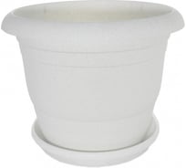 Кашпо с поддоном Ангора ТОПРАК 23 л, мраморное А5260мр