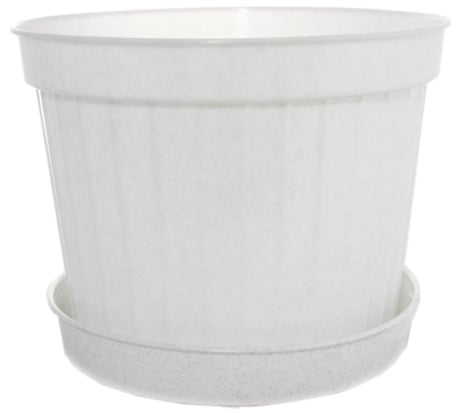 Кашпо Ангора КЛАССИК №9 6.5 л, с поддоном, мраморное А5190мр