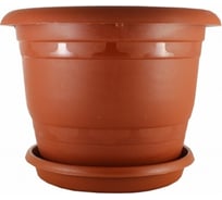Кашпо Ангора 5 л, с поддоном, терракотовое А5231тр