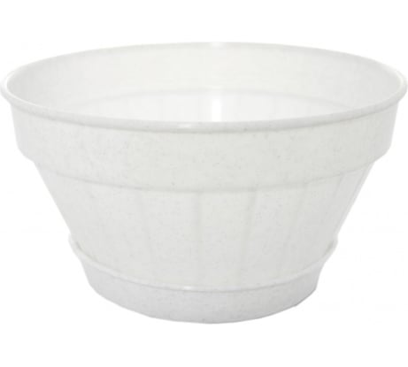 Кашпо Ангора ВИОЛЕТ КЛАССИК №6 2 л, с поддоном, мраморное А5115мр