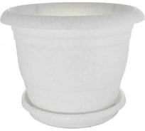 Кашпо Ангора ТОПРАК 5 л, с поддоном, мраморное А5230мр