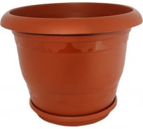 Кашпо Ангора ТОПРАК 32 л, с поддоном, терракотовое А5270тр