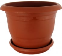 Кашпо Ангора ТОПРАК 5 л, с поддоном, терракотовое А5230тр