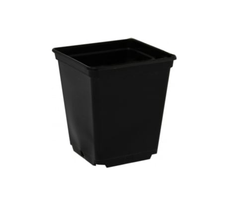 Горшок для рассады Ангора 0.5 л, 9x9х10 см, квадратный, черный А5501чр