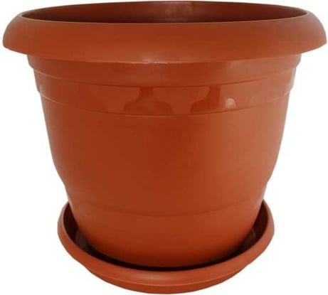 Кашпо Ангора ТОПРАК 47 л, с поддоном, терракотовое А5280тр