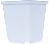 Горшок для рассады Ангора 1 л, 11x11x12 см, квадратный, белый А5504бл