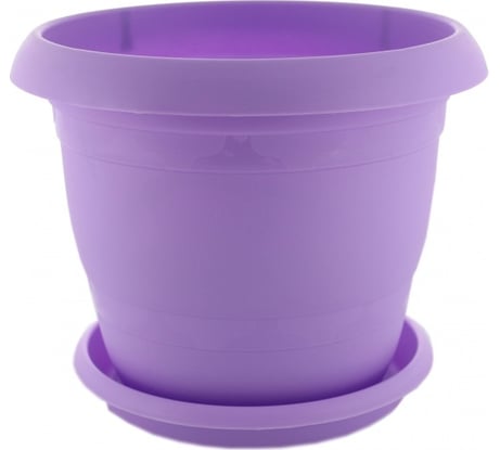 Кашпо Ангора ТОПРАК 3 л, с поддоном, сиреневое А5220сирен