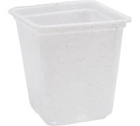 Горшок для рассады Ангора 0.5 л, 9x9х10 см, квадратный, белый А5501бл