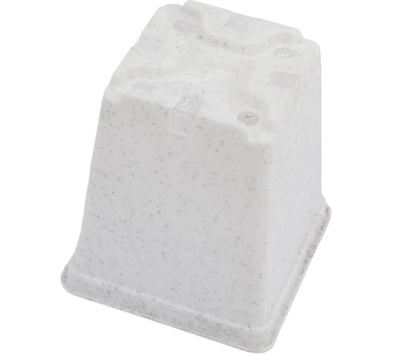 Горшок для рассады Ангора 0.25 л, 7x7х8 см, квадратный, белый А5500бл
