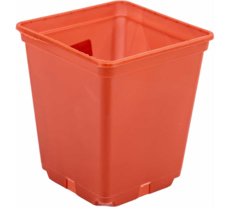 Горшок для рассады Ангора 0.25 л, 7x7х8 см, квадратный, терракотовый А5500тр