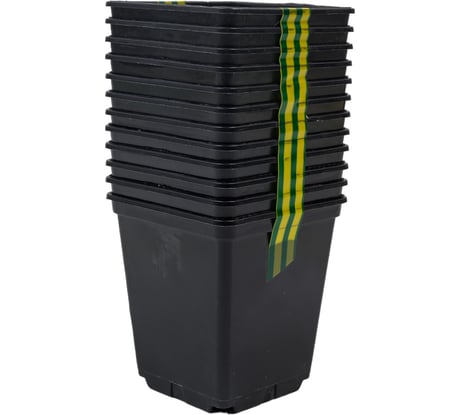 Набор горшков для рассады Ангора 12 шт., по 0.25 л, черный А5520чр