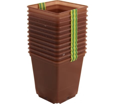 Набор горшков для рассады Ангора 12 шт., по 0.25 л, терракотовый А5520тр
