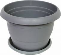 Кашпо Ангора 3 л, с поддоном, антрацит А5221ант