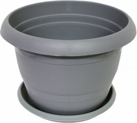 Кашпо Ангора 3 л, с поддоном, антрацит А5221ант