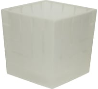 Пластиковый горшок с вкладкой liveingreen КВАДРО прозрачный диам. 16 см, высота 16 см, 3.3 л КВ16-00