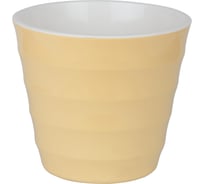 Пластиковый горшок с вкладкой liveingreen Лаура бежевый, диам. 25 см, высота 22.5 см, 6 л ЛР25-15