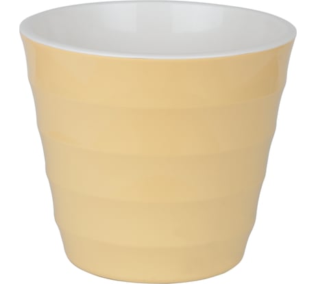 Пластиковый горшок с вкладкой liveingreen Лаура бежевый, диам. 25 см, высота 22.5 см, 6 л ЛР25-15
