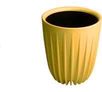 Пластиковый горшок с вкладкой liveingreen СИГМА медовый, диам. 25 см, высота 10.2 см, 10.2 л СИ25-34