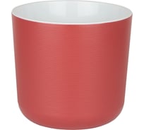 Пластиковый горшок с вкладкой liveingreen Лион бордовый, диам. 14,7 см, высота 13 см, 2 л ЛИ15-80