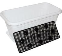 Прямоугольное кашпо с дренажем Милих Пластик 15 л 7083