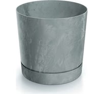 Горшок с прикрепленным поддоном Prosperplast DPOP180E 422U TUBO P EFFECT диам. 178 мм, высота 175 мм, бетон 067043