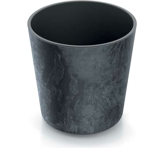 Кашпо с вкладышем Prosperplast DURO250E S433 Кашпо URBI ROUND EFFECT диам. 25 см, высота 25 см, 7 и 9 л 067021