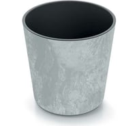 Кашпо с вкладышем Prosperplast DURO300E 422U Кашпо URBI ROUND EFFECT диам. 30 см, высота 295 мм, 15 и 17 л, бетон 067025