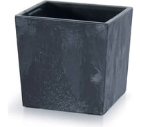 Кашпо с вкладышем Prosperplast DURS300LE S433 Кашпо URBI SQUARE LOW EFFECT 295х295х295 мм, антрацит 067039