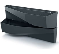 Вертикальный сад Prosperplast IO3W800 S433 CASCADE GARDEN 2 ячейки, 19 см, 78 см, антрацит 067052