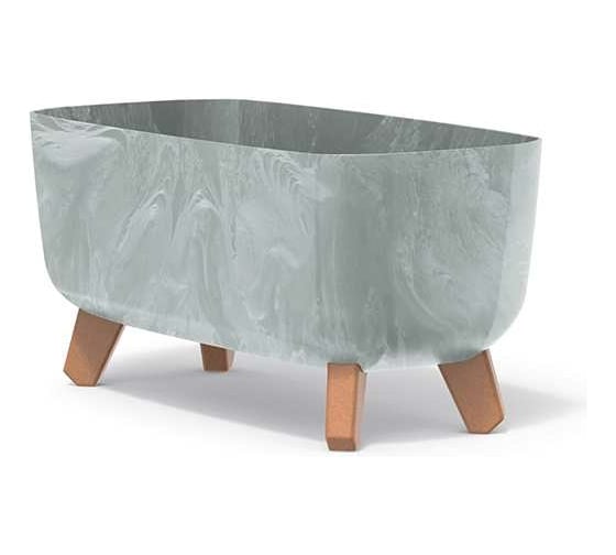 Кашпо на ножках Prosperplast DGCL400E 422U GRACIA CASE BETON EFFECT 390х195х187 мм, бетон 067373