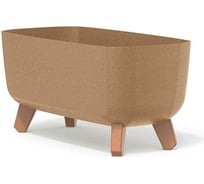 Кашпо на ножках Prosperplast DGCL400W4665W GRACIA CASE ECO WOOD 390х195х187 мм, коричневое 067358