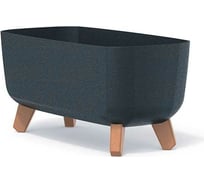 Кашпо на ножках Prosperplast DGCL400WS433W GRACIA CASE ECO WOOD 390х195х187 мм, антрацит 067360