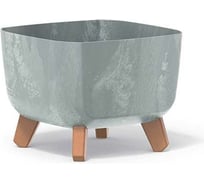 Кашпо на ножках Prosperplast DGQL240E422U GRACIA SQUARE BETON EFFECT 240х240х187 мм, бетон 067365